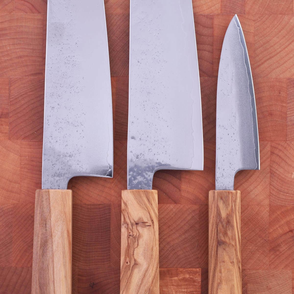 Knivsett, Gyuoto, Santoku, &amp; Petty, AUS8 - Hatsukokoro bilde 3