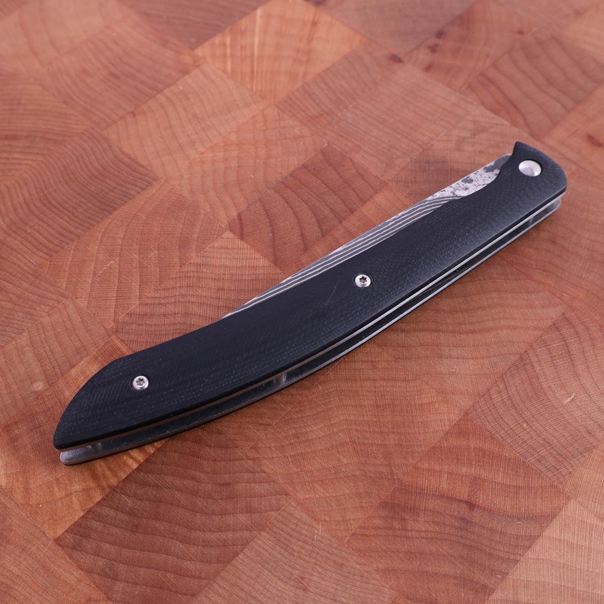 Biffkniv, foldbar m/ damask - SAJI bilde 3