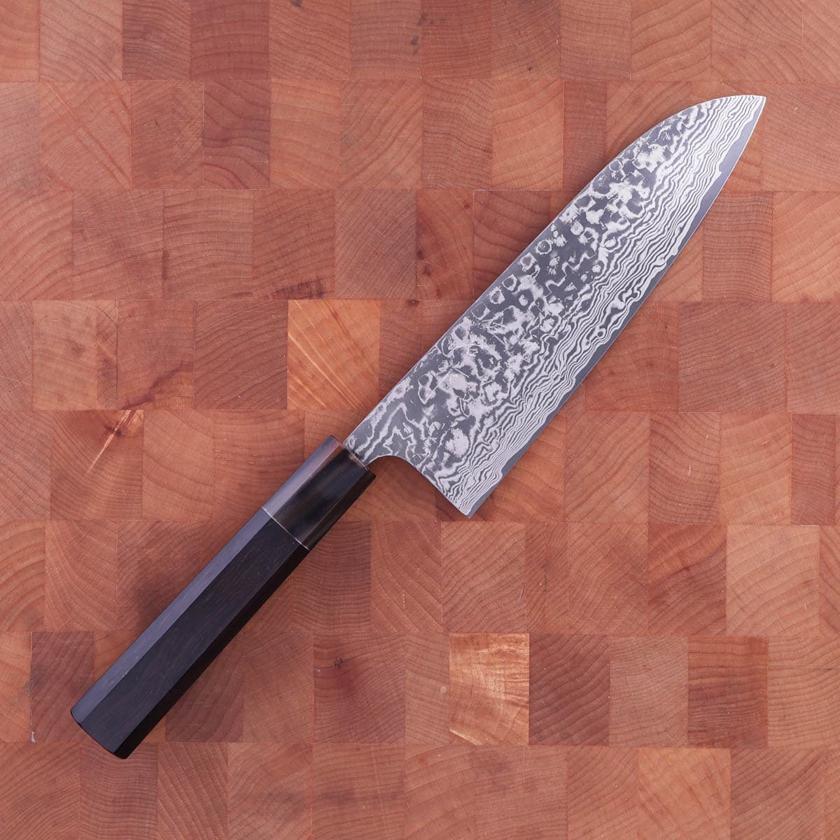 16,5cm Grønnsakskniv (Santoku) Kuroshi m/damask, R2 - SAJI bilde 2