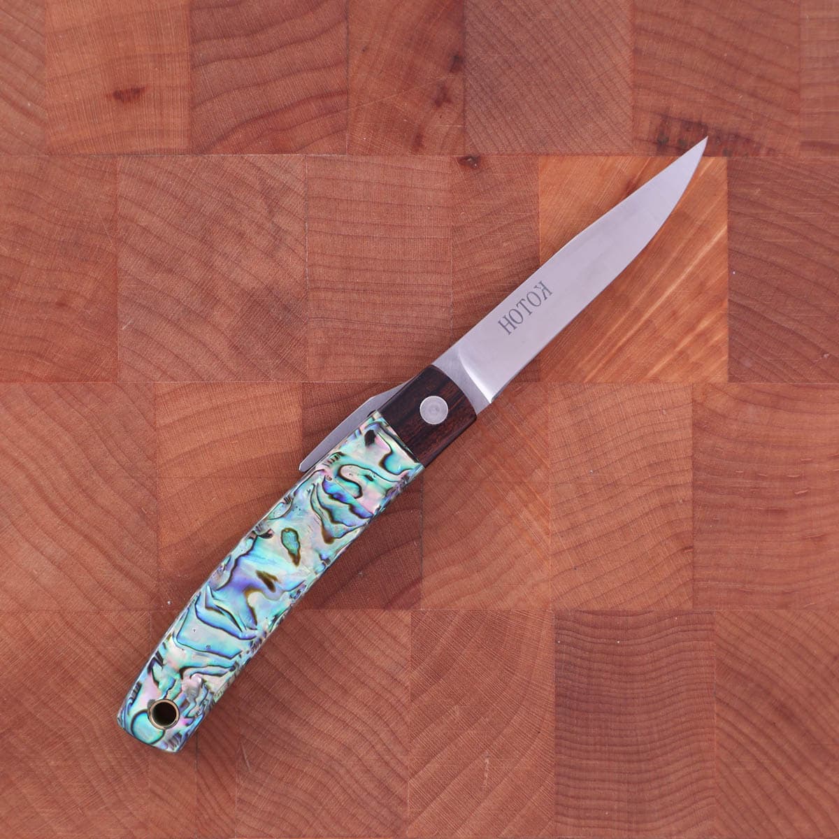 6cm Higonokami "abelone &amp; ironwood", VG10