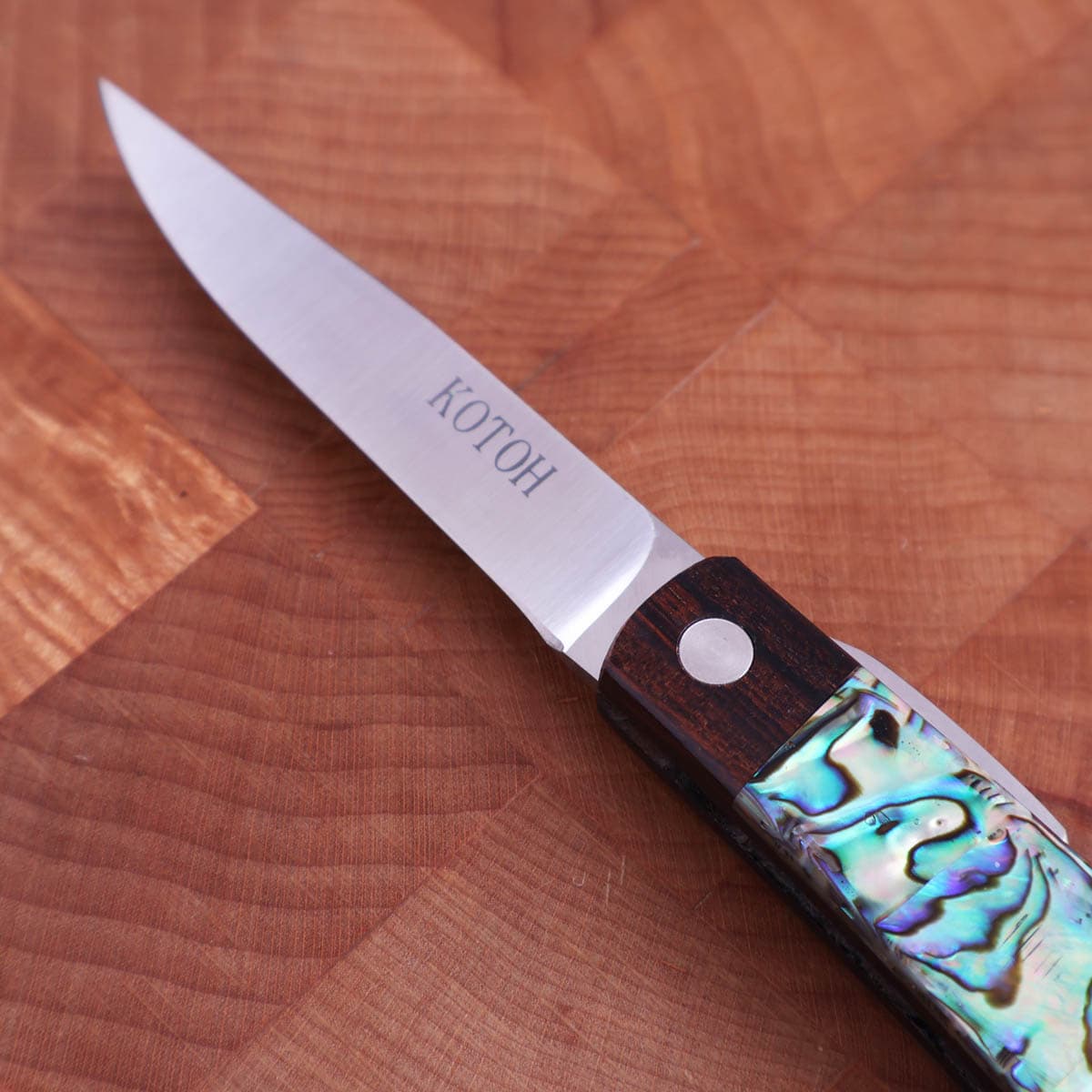 6cm Higonokami "abelone &amp; ironwood", VG10 bilde 2