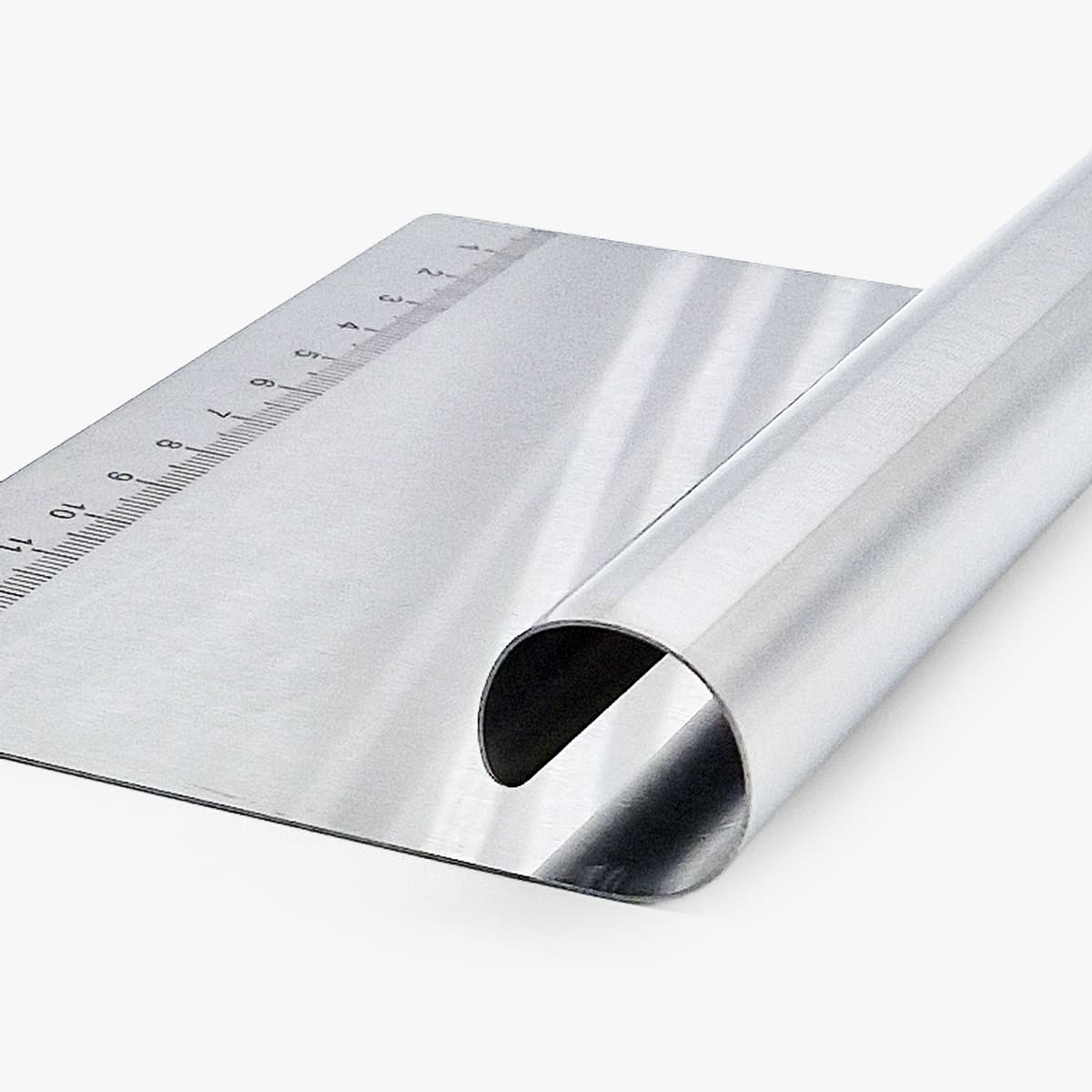 Deigskrape/Skjærebrettskrape, 15cm, rustfritt stål - WEIS bilde 2