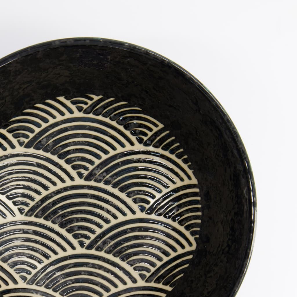 Ramen Skål "Masamura Seikaiha Black", 1250ml - Tokyo design studio bilde 4