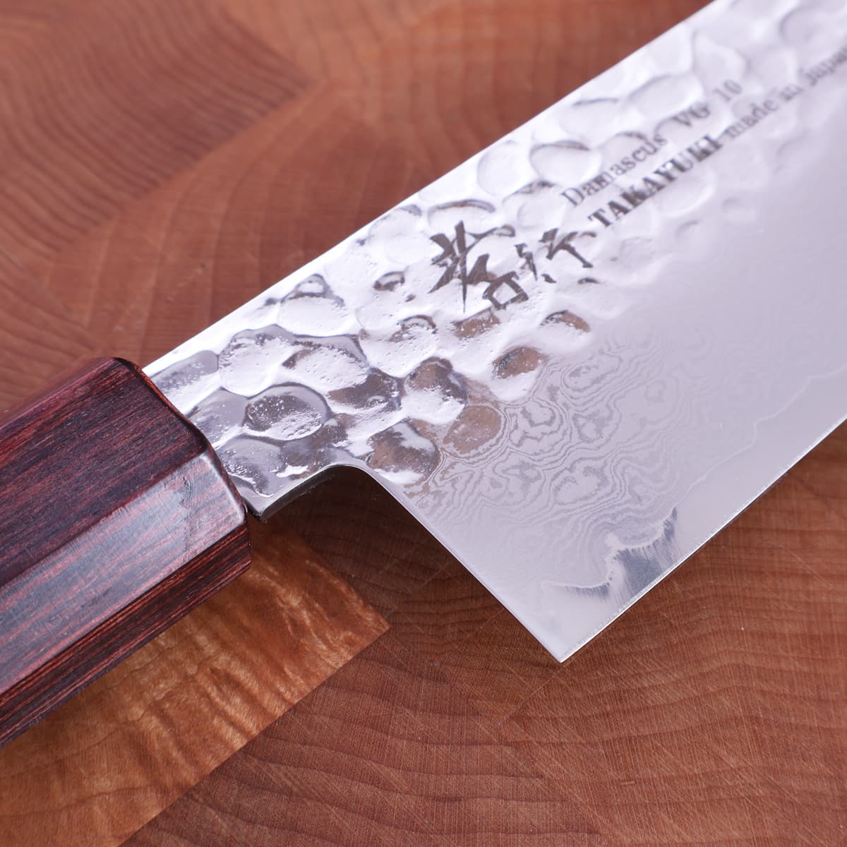 17cm Grønnsakskniv (santoku), WA/Damask, VG10 - Sakai Takayuki bilde 2