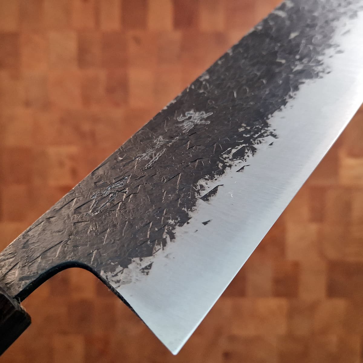 18cm Grønnsakskniv (Nakiri) Aogami II, Kurochi - MINOMO KAJIYA bilde 2