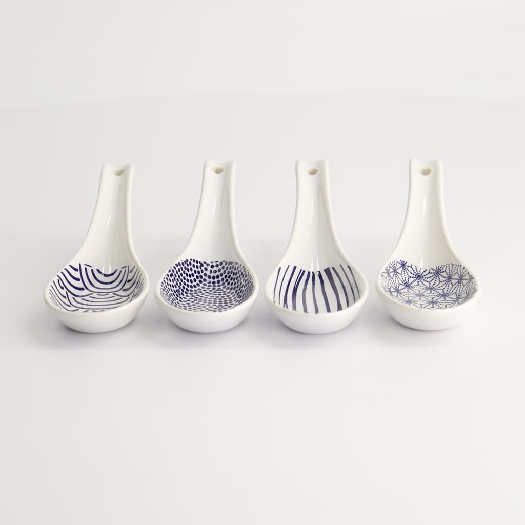 4 stk. Ramenskjer i gaveeske "Nippon Blue" - Tokyo design studio bilde 3