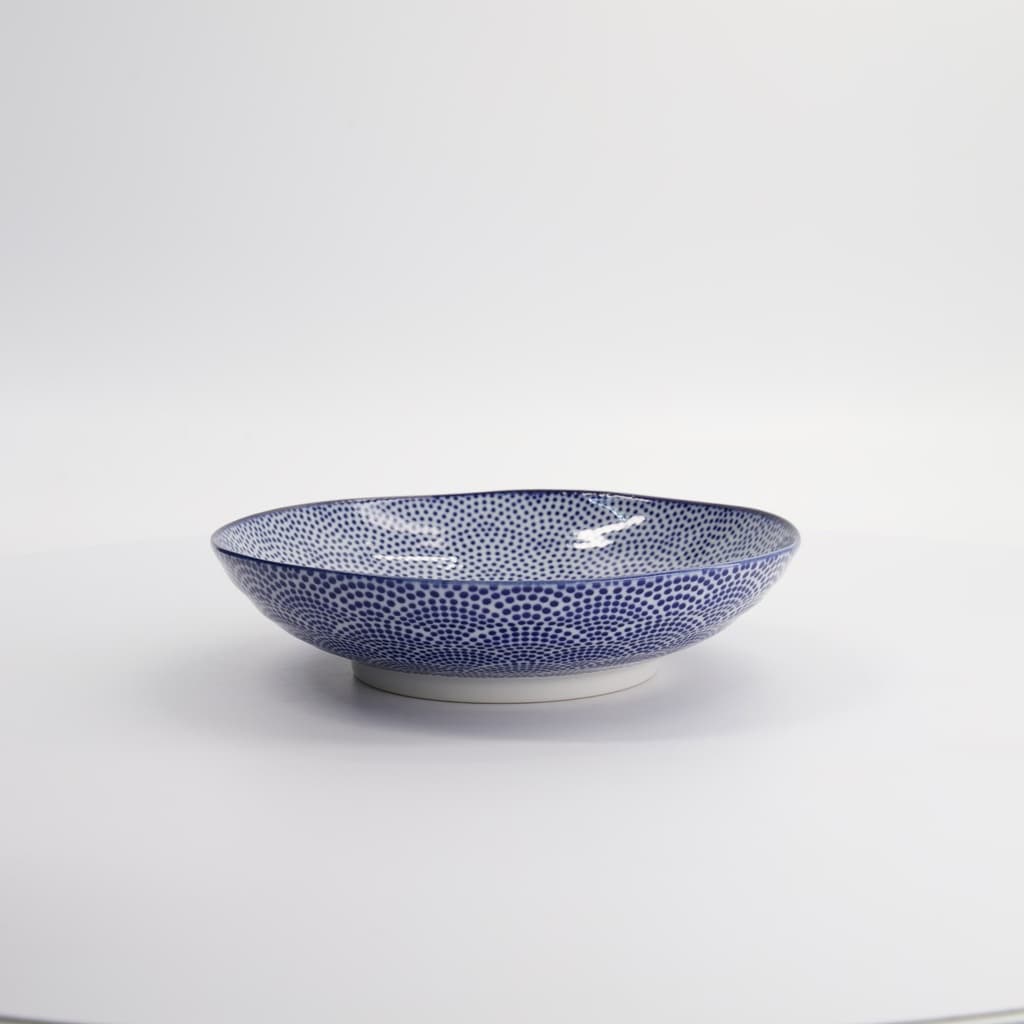 Pastatallerken, Nippon Blue "dots", 21x5.2cm - Tokyo Design Studio bilde 3
