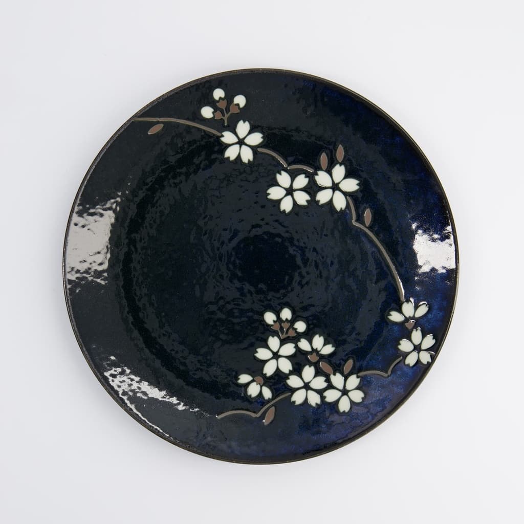 Tallerken "Cobalt Blue", Sakura, 23.5cm - Tokyo Design Studio bilde 3