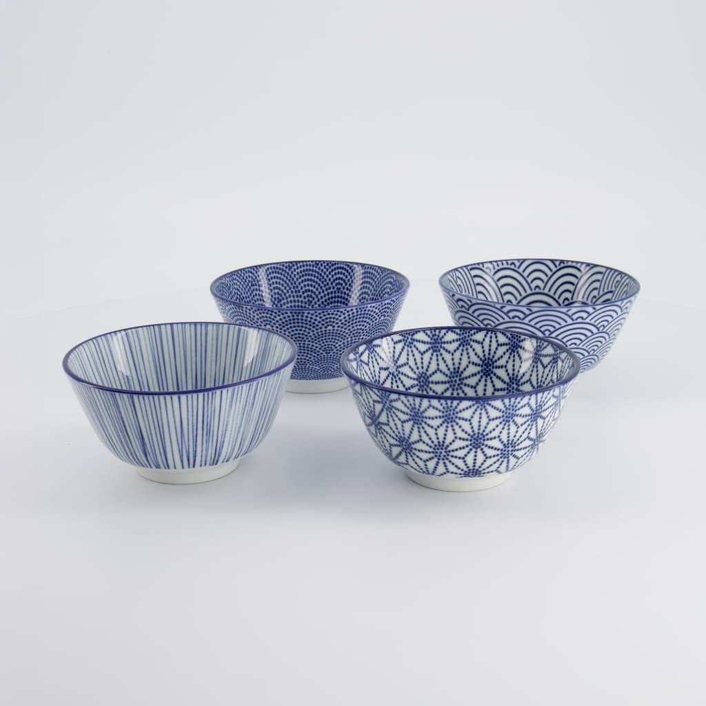 Gavesett, Risbolle 4stk, Nippon Blue, 300ml - Tokyo Design Studio bilde 5