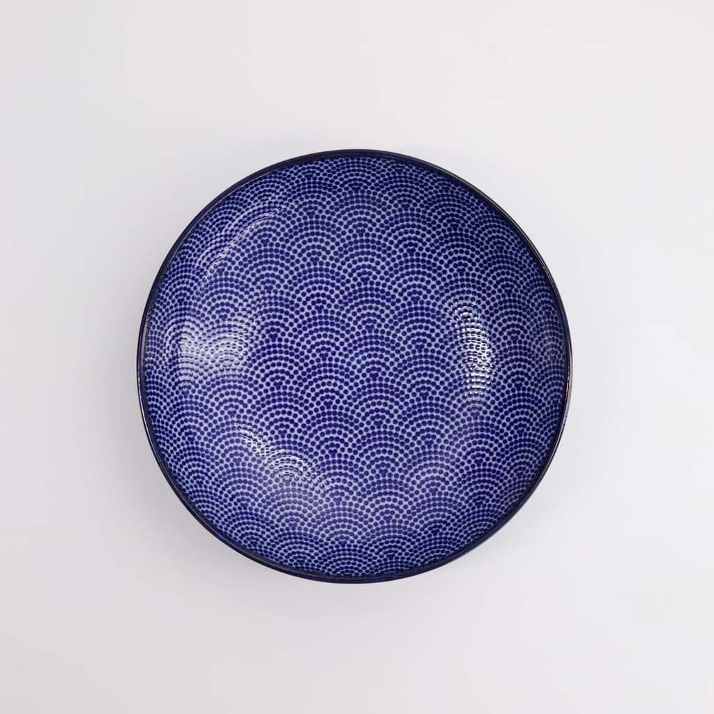 Pastatallerken, Nippon Blue "dots", 21x5.2cm - Tokyo Design Studio bilde 4