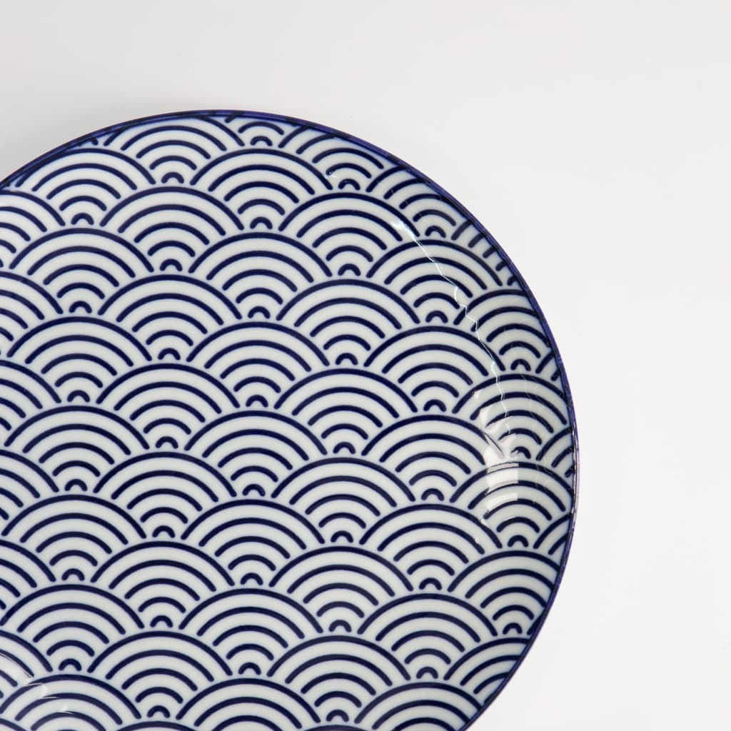 Tallerken, Nippon Blue "wave" 20.6x2.2cm - Tokyo Design Studio bilde 4