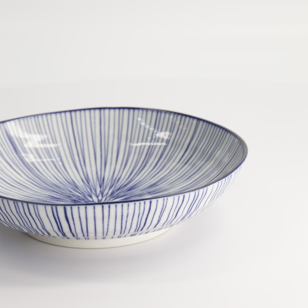 Pastatallerken, Nippon Blue "line" 21x5.2cm - Tokyo Design Studio bilde 4