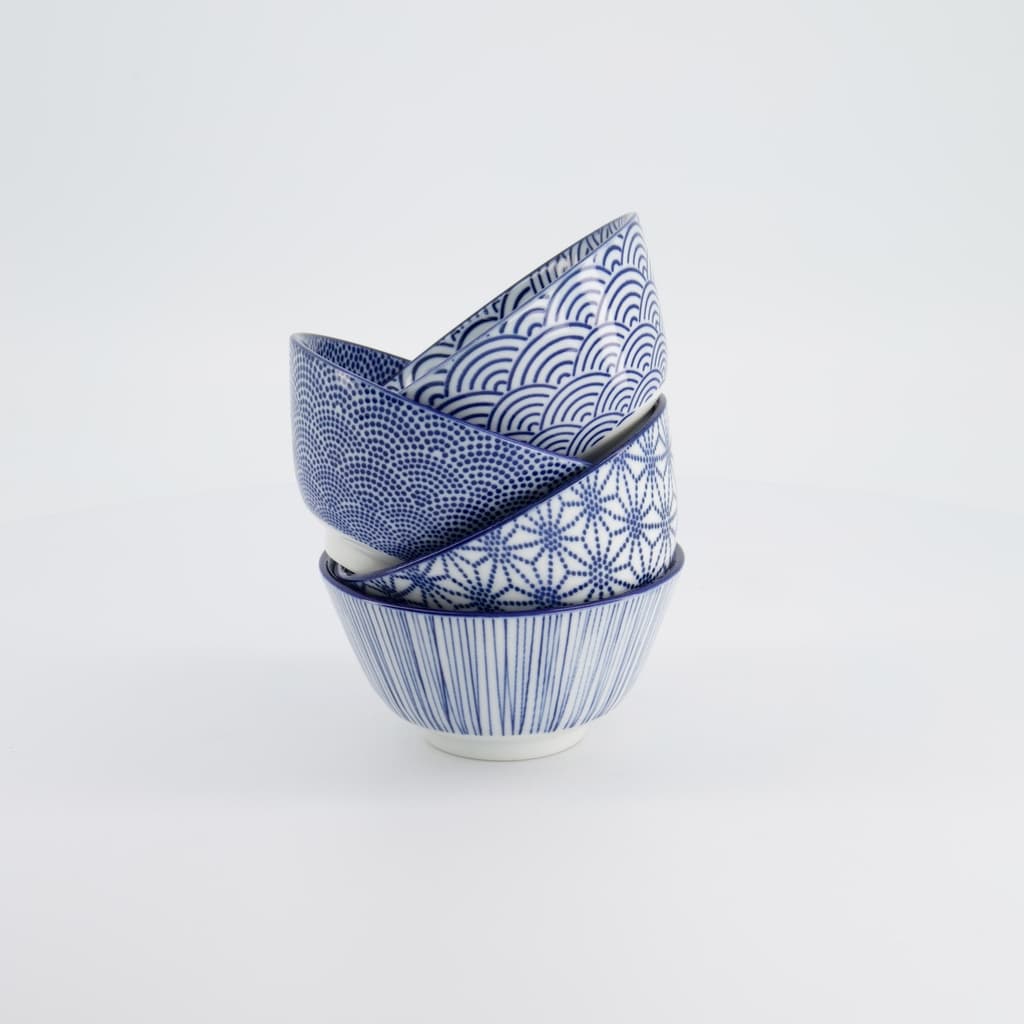 Gavesett, Risbolle 4stk, Nippon Blue, 300ml - Tokyo Design Studio bilde 6