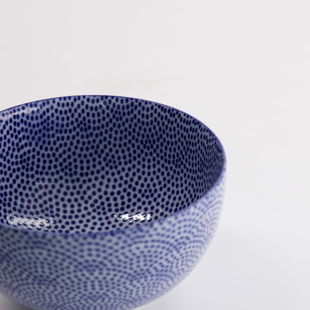 Skål, Nippon Blue "dots", 450ml - Tokyo Design Studio bilde 4