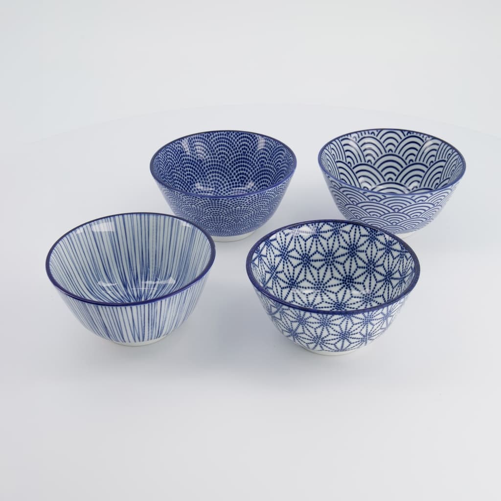 Gavesett, Risbolle 4stk, Nippon Blue, 300ml - Tokyo Design Studio bilde 3
