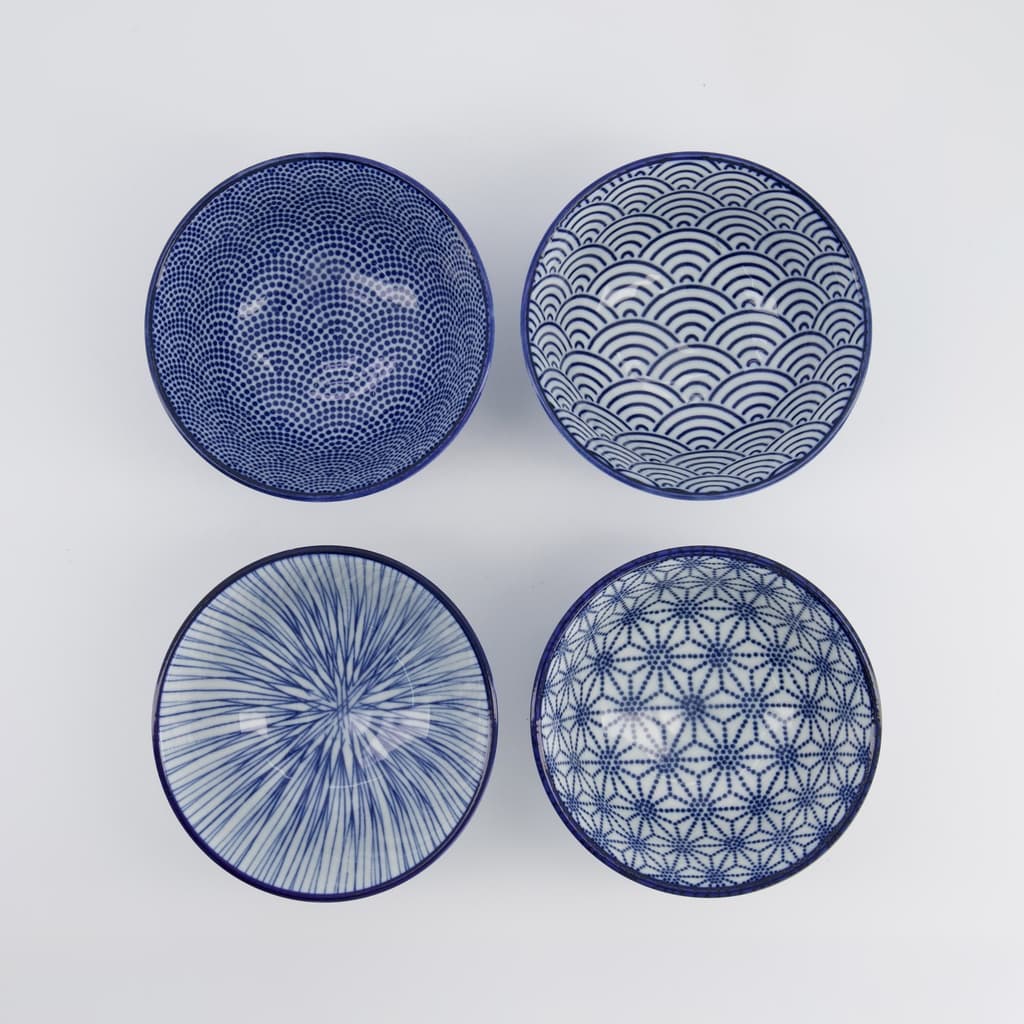 Gavesett, Risbolle 4stk, Nippon Blue, 300ml - Tokyo Design Studio bilde 4