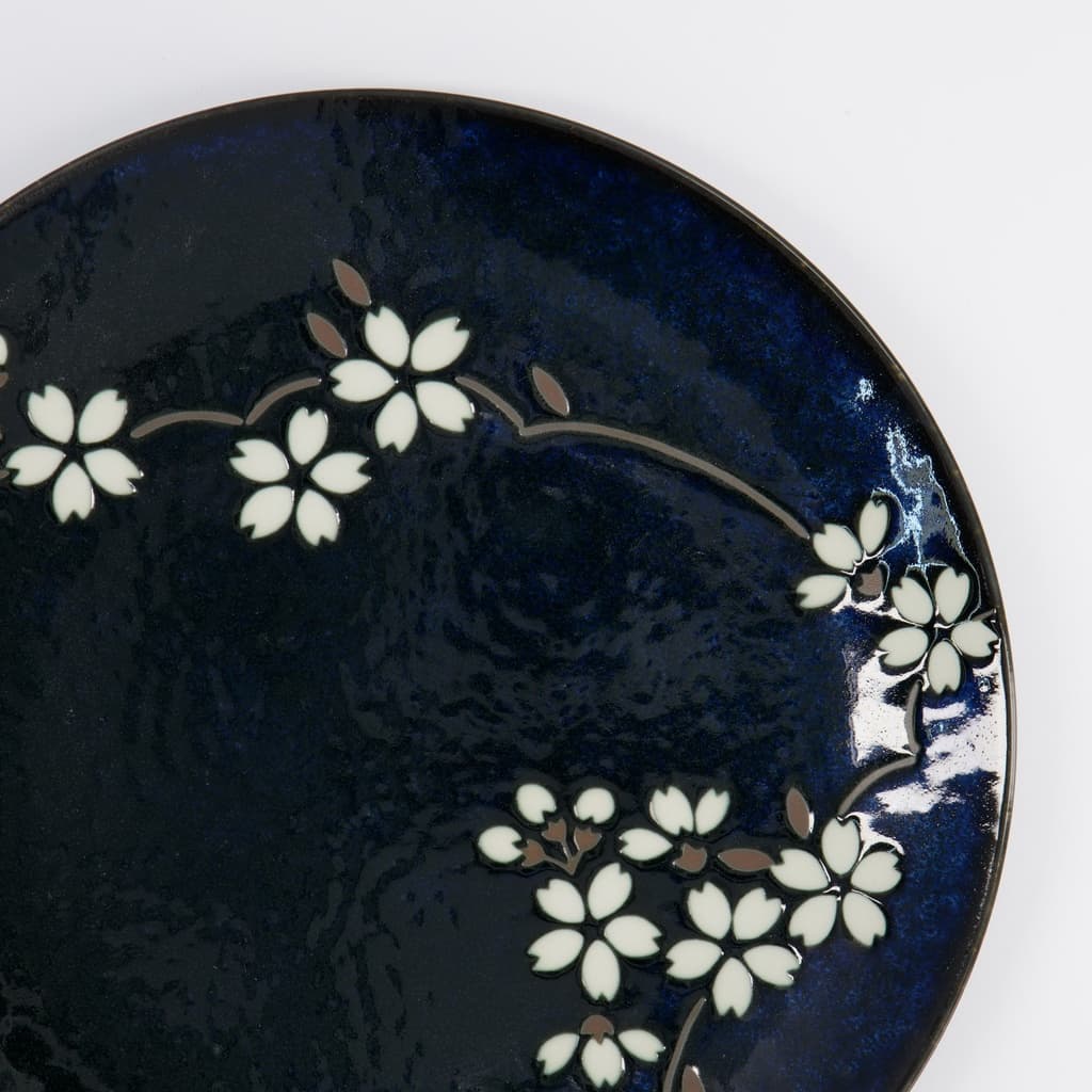 Tallerken "Cobalt Blue", Sakura, 23.5cm - Tokyo Design Studio bilde 4