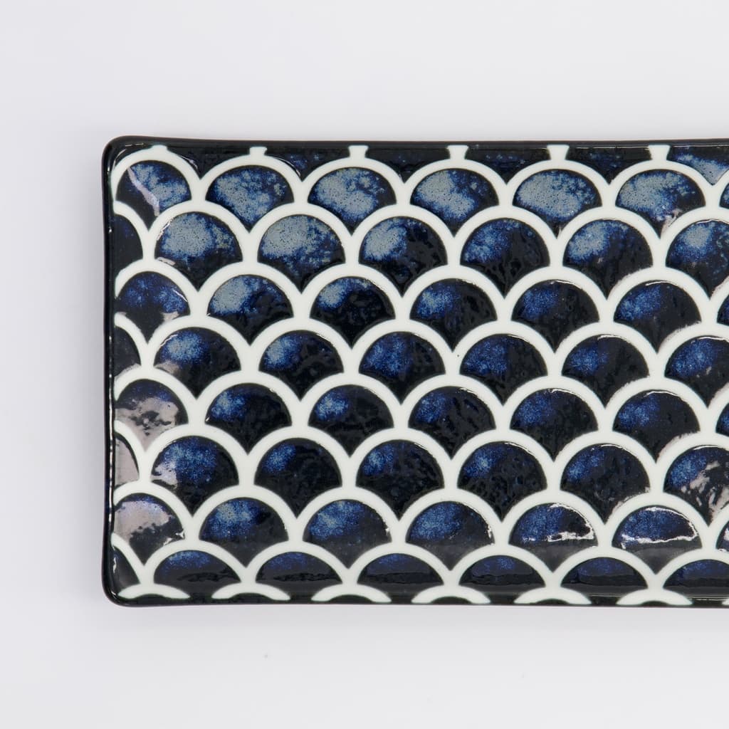Tallerken "Cobalt Blue", Mermaid, 22x13x2cm - Tokyo Design Studio bilde 3