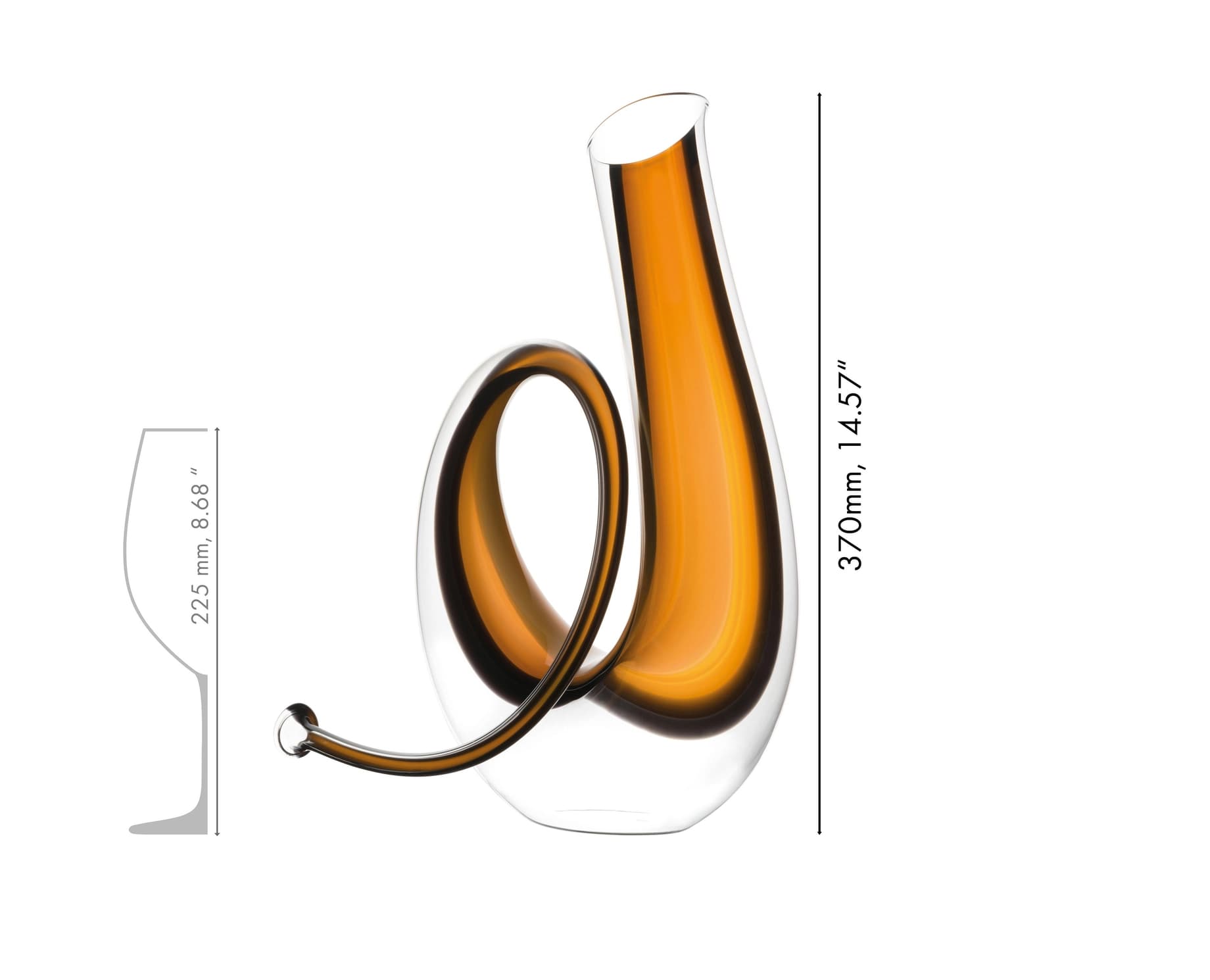 Dekanter Horn, Gul/Sort - RIEDEL bilde 3