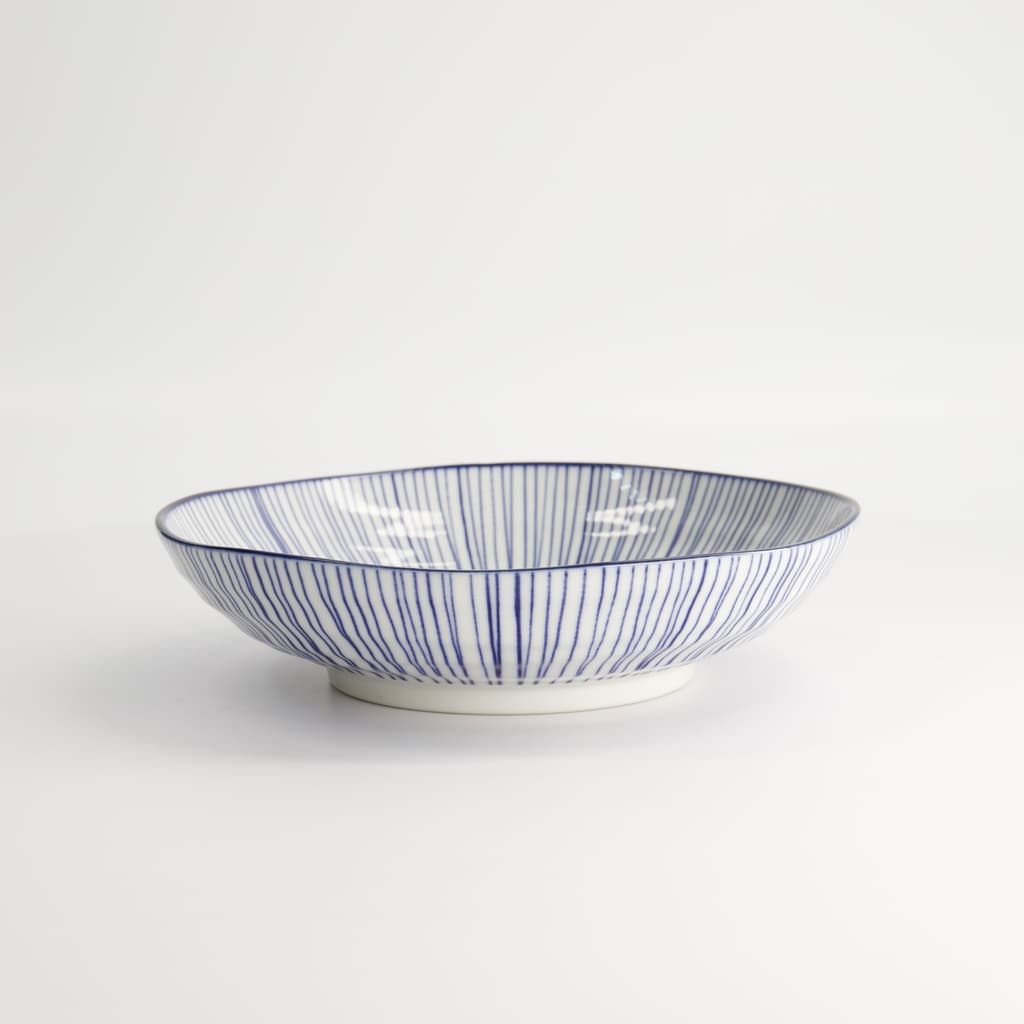 Pastatallerken, Nippon Blue "line" 21x5.2cm - Tokyo Design Studio bilde 3
