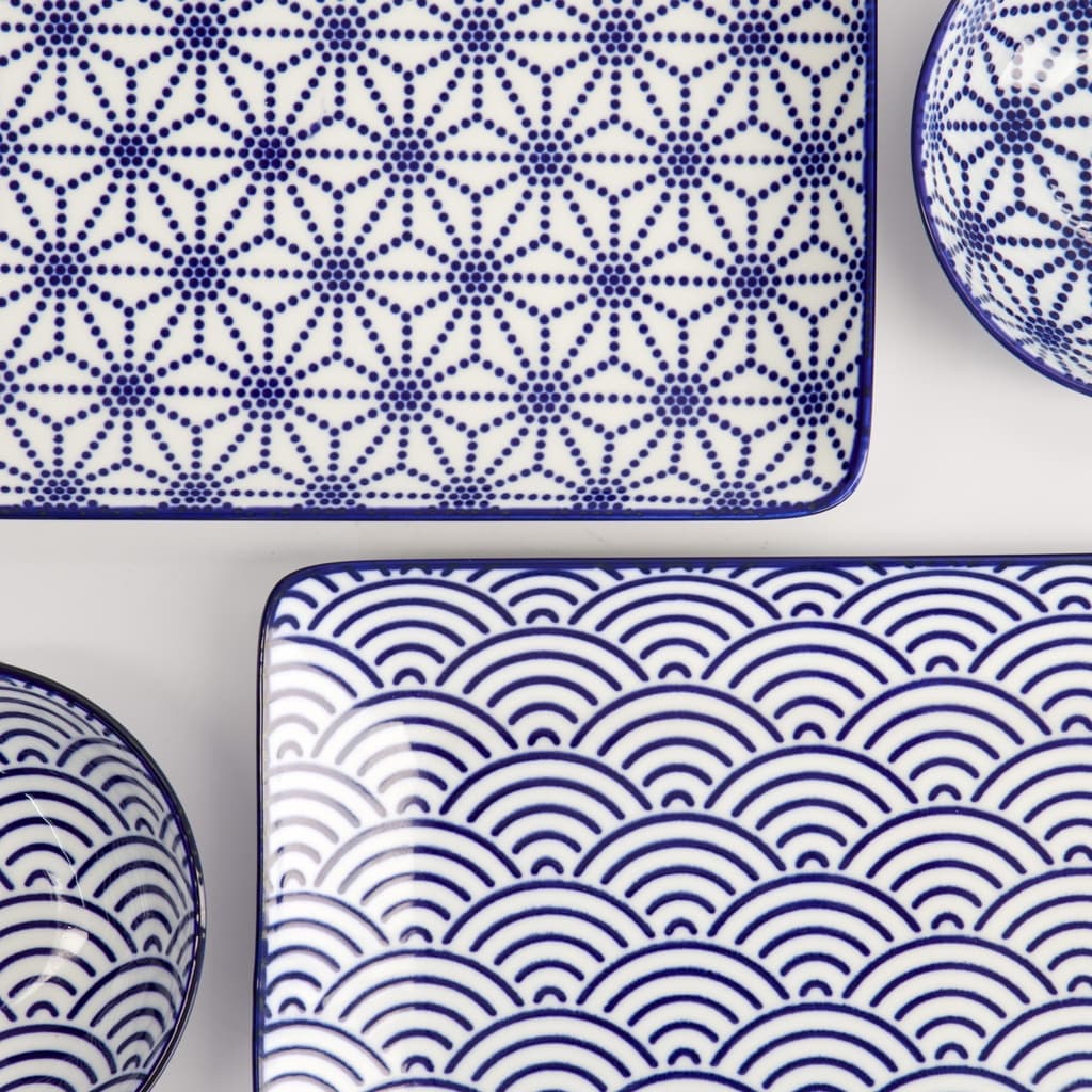 Gavesett, 6 deler, Nippon Blue "stars + wave" - Tokyo Design Studio bilde 4
