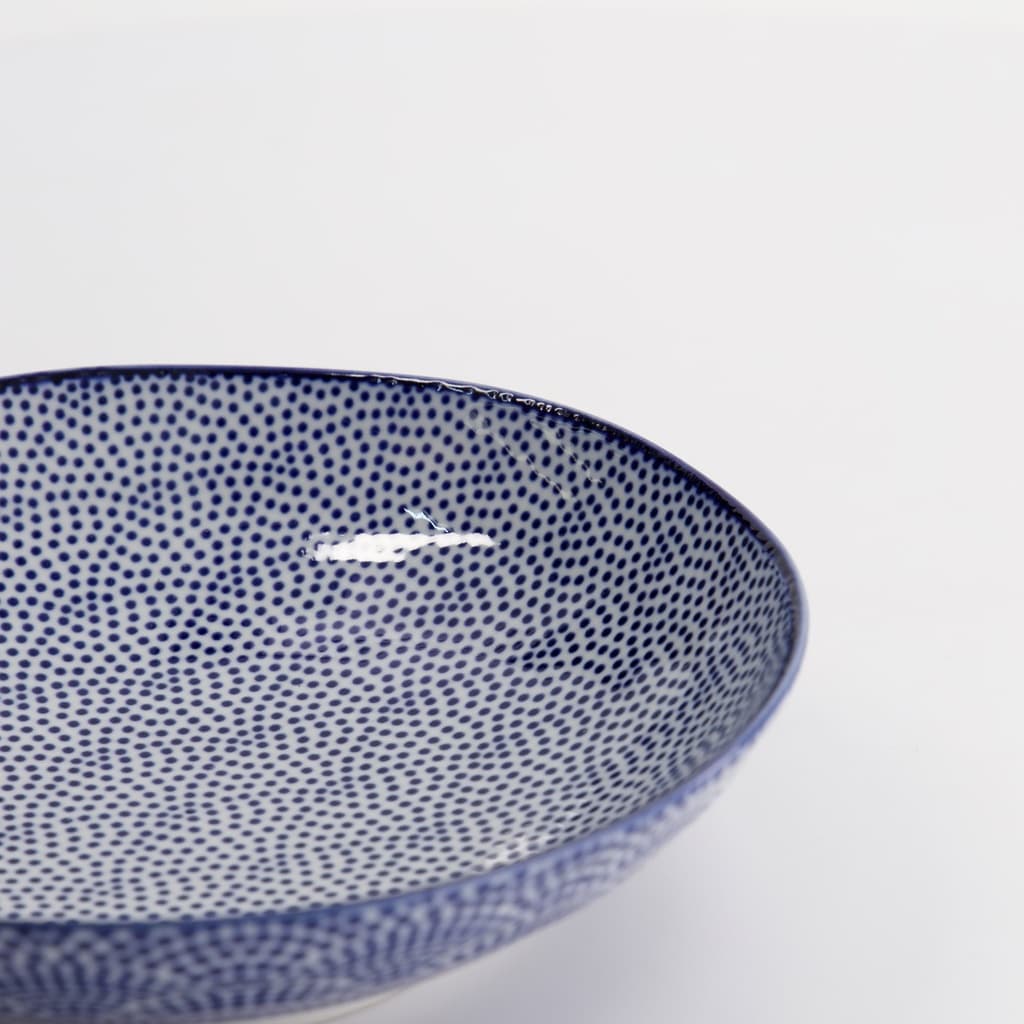 Pastatallerken, Nippon Blue "dots", 21x5.2cm - Tokyo Design Studio bilde 4
