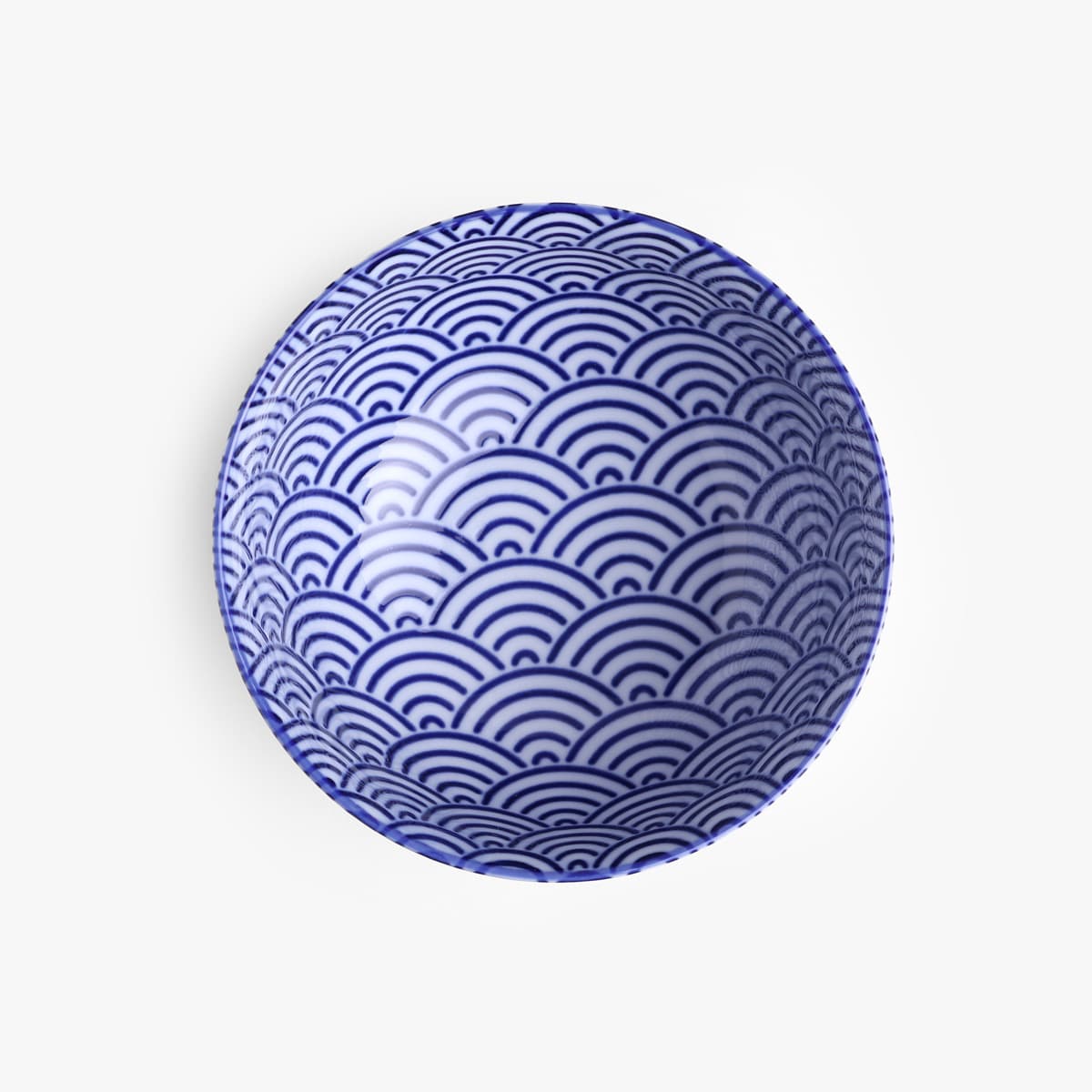 Skål, Nippon Blue "wave", 500ml - Tokyo Design Studio bilde 2