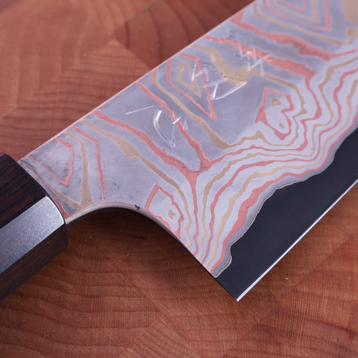 18cm Grønnsakskniv (santoku), Aogami II, Irodori - HATSUKOKORO bilde 2