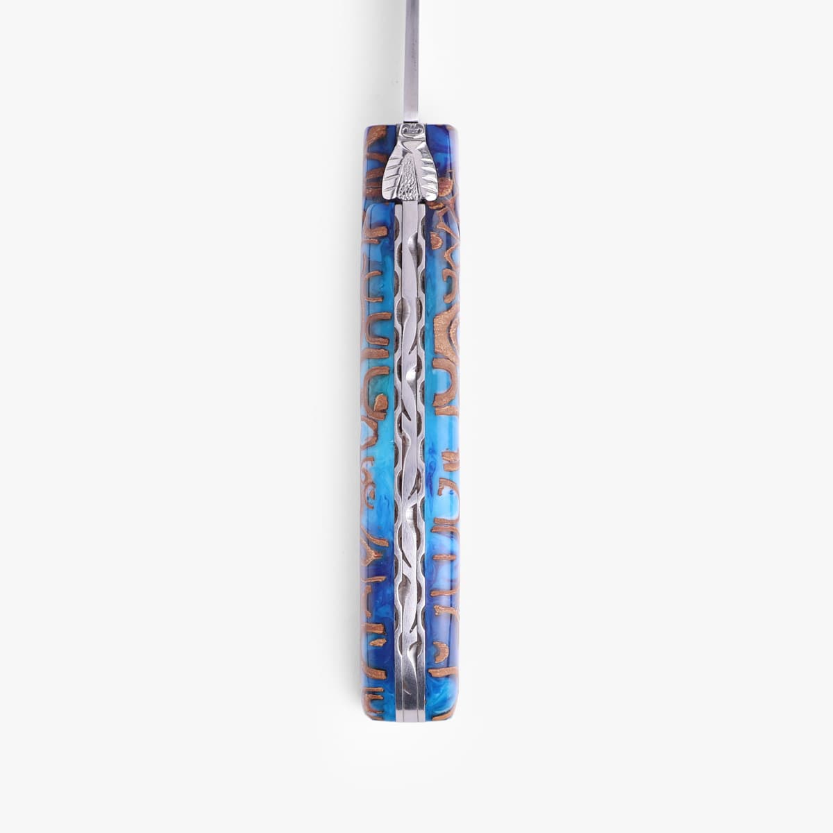 Foldekniv, 12cm, "Blue Cinnamon" - Claude Dozorme Laguiole bilde 3