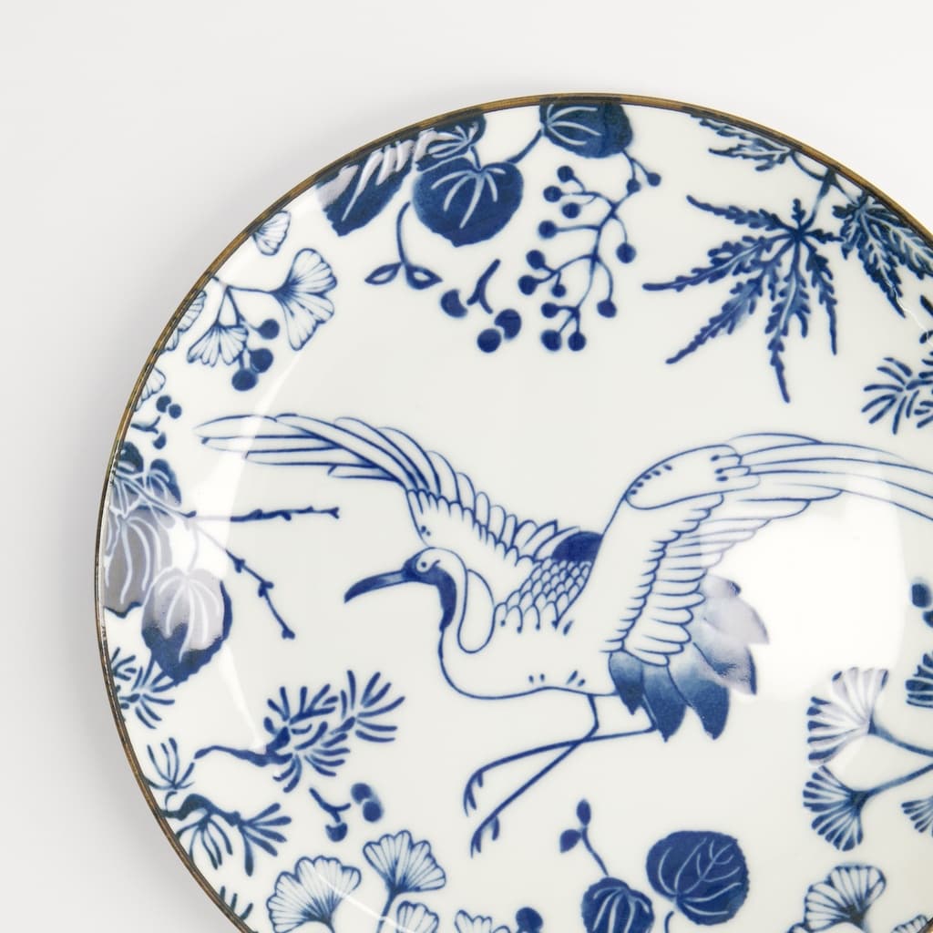 Tallerken, Flora Japonica "crane" 20.6x2.2cm - Tokyo Design Studio bilde 4