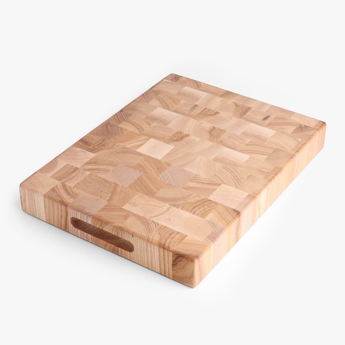 Skjærebrett (40 x 30 x 5cm) -  endeved, stående stav, ask bilde 3