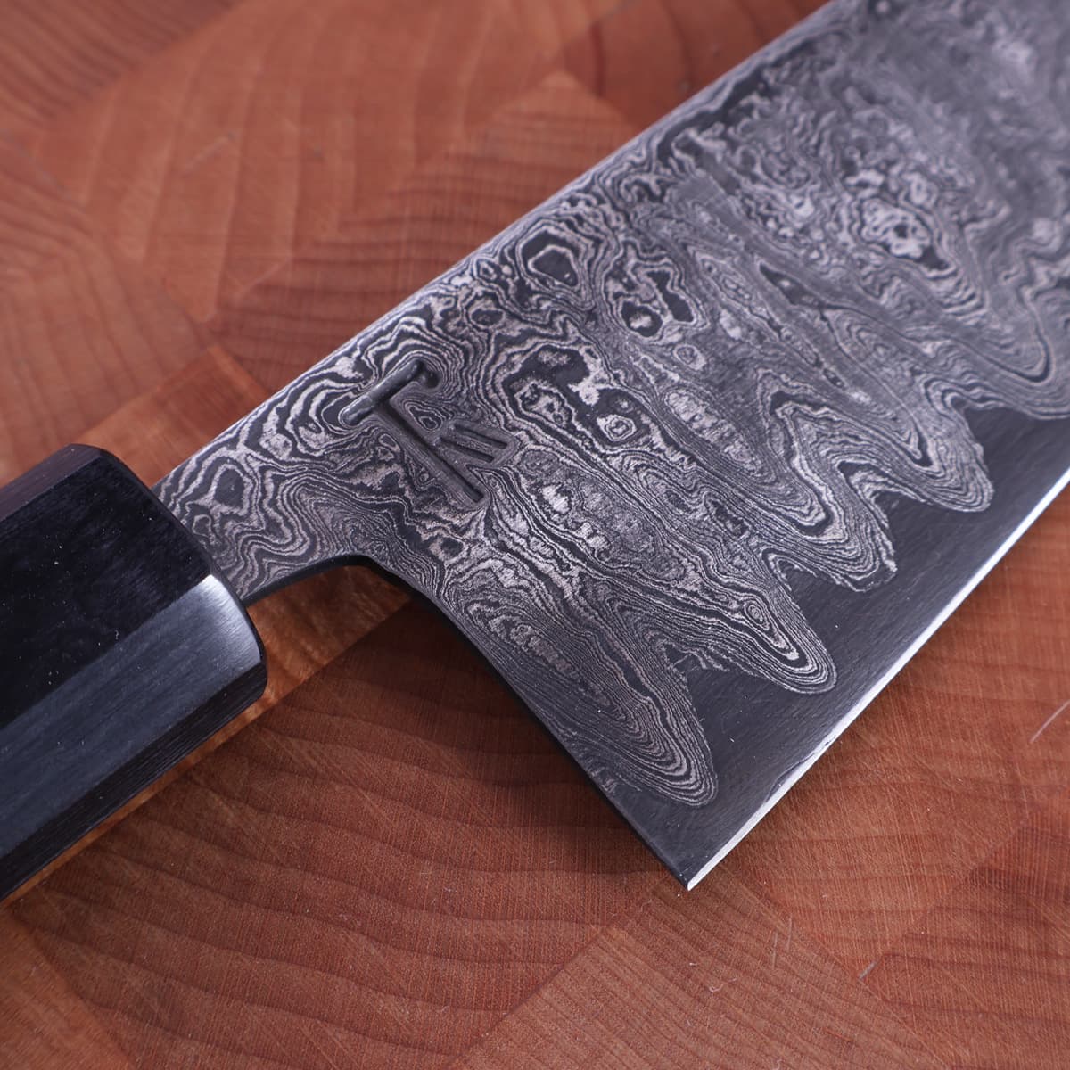 14cm Universalkniv (petty) nr.10, damask - Thulesius Works bilde 2