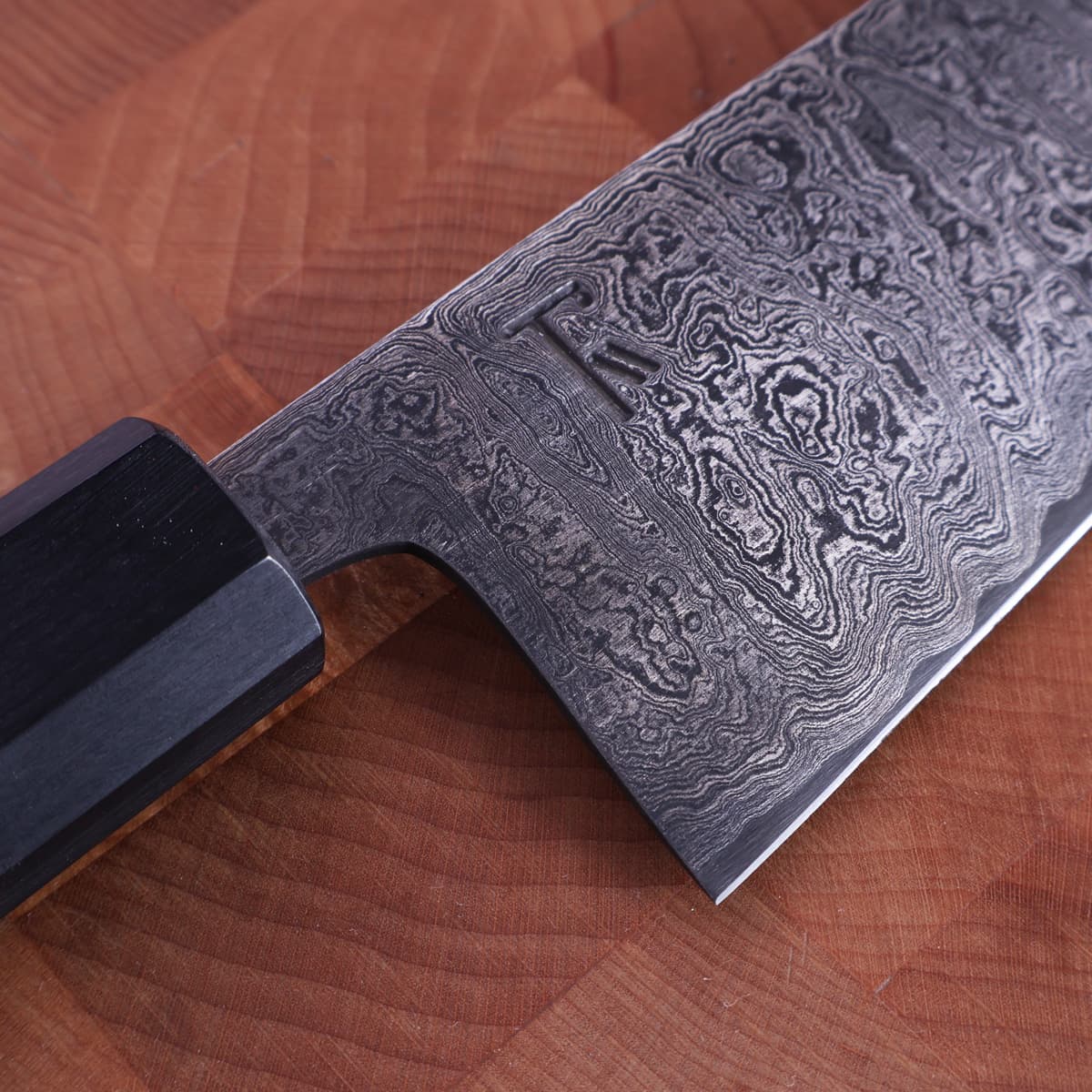 14cm Universalkniv (petty) nr.9, damask - Thulesius Works bilde 2