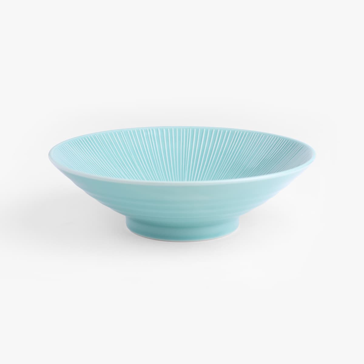 Skål til somen og udon, turkis, Ø21,4cm - KANESHO TOUKI