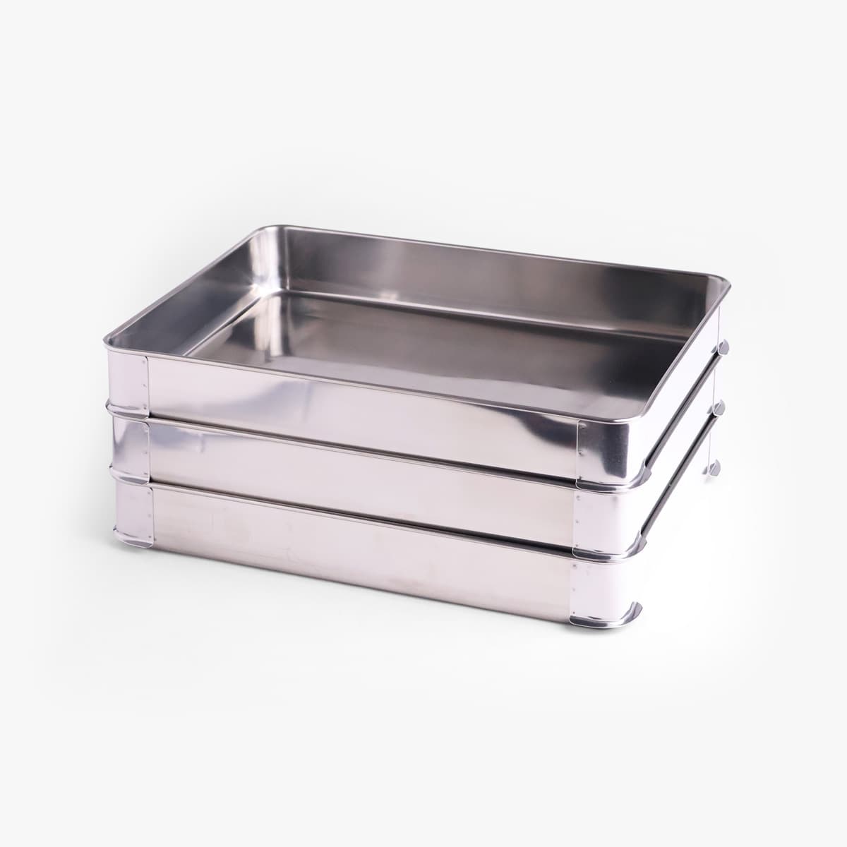 Stablebrett (systembrett) i rustfritt stål, 40×30×6 cm – YUKIWA bilde 4