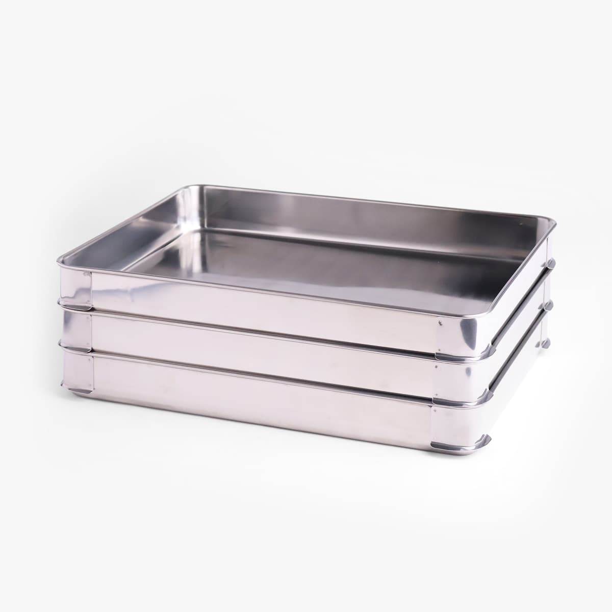 Stablebrett (systembrett) i rustfritt stål, 40×30×5 cm – YUKIWA bilde 4