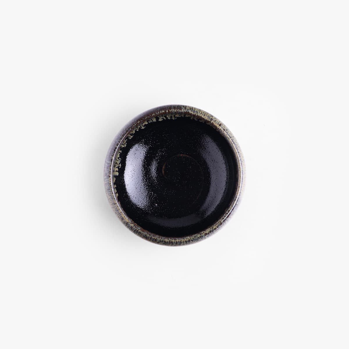Skål, liten, Tenmoku Nagashi, Ø11cm - Japansk porselen bilde 2