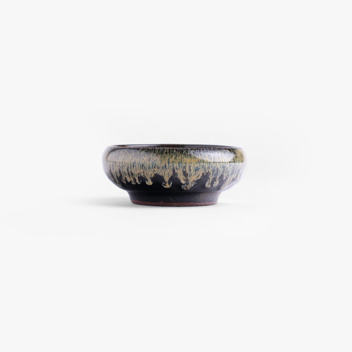 Skål, liten, Tenmoku Nagashi, Ø11cm - Japansk porselen bilde 3