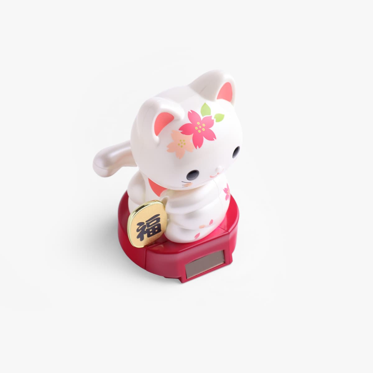 Lucky Cat, baby (11,5cm høy), solcelle, sakura - KOKUSAI bilde 3