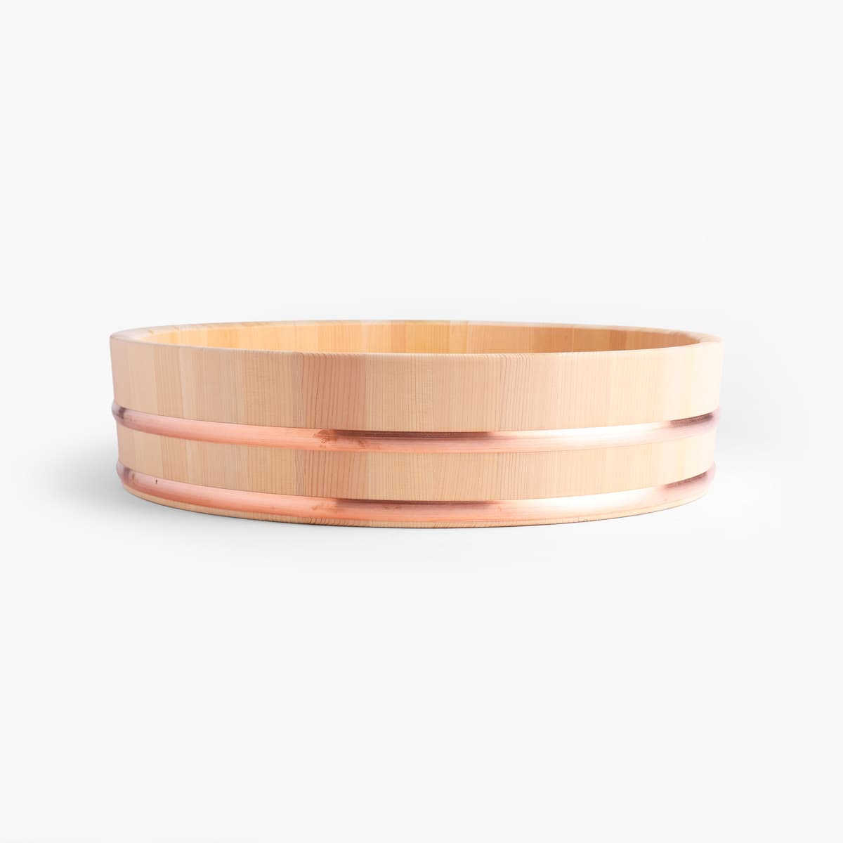 Hangiri (sushibalje) i sawara-sypress med kobberbånd, Ø30cm - MIYABI URUSHI KOGEI bilde 3