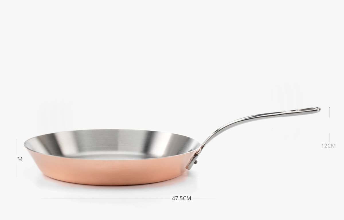Stekepanne 28cm, kobber/induksjon - Samuel Groves bilde 7