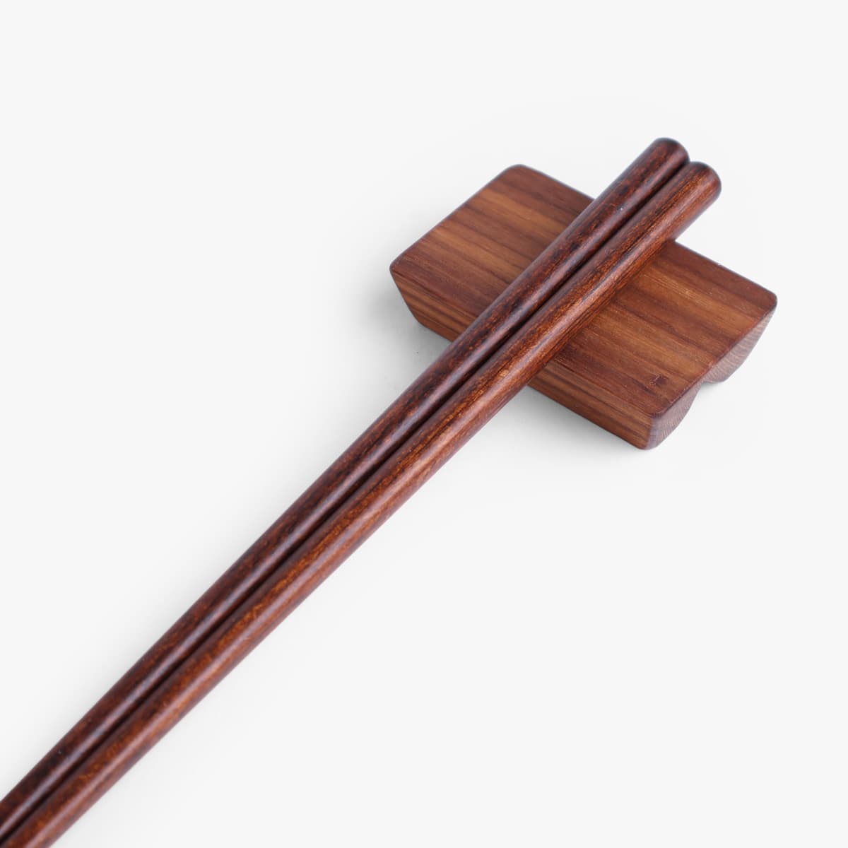 Spisepinner, brunt tre, 23cm, 5 par - KAWAI bilde 3
