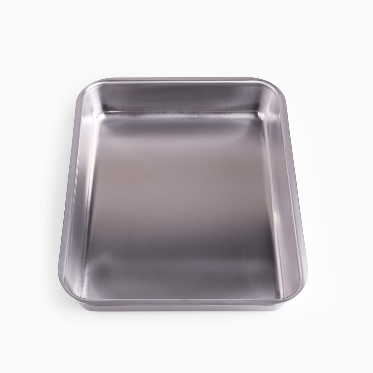 Stålbrett i rustfritt 18-8 stål med flat kant, 25,6×32,6cm - KOINU bilde 2