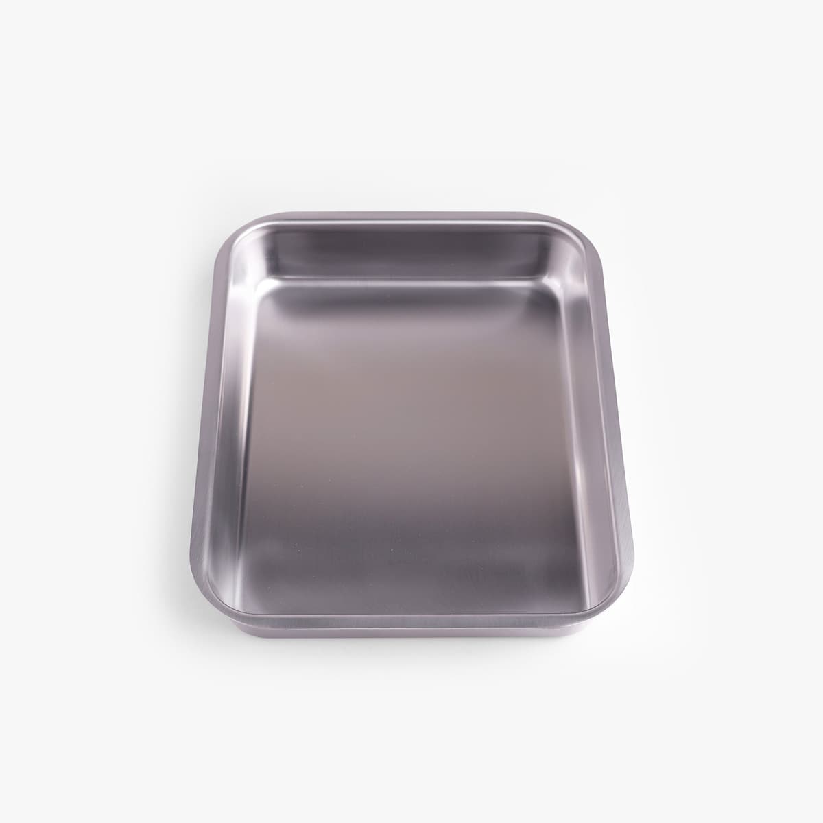 Stålbrett i rustfritt 18-8 stål med flat kant, 21,3×27,3cm - KOINU bilde 2