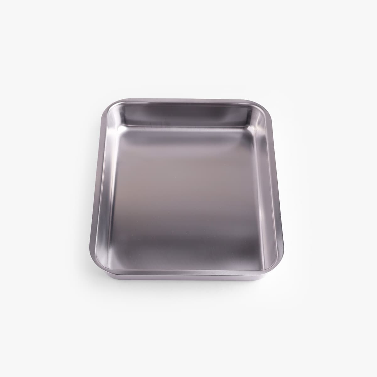 Stålbrett i rustfritt 18-8 stål med flat kant, 20,5×25,5cm - KOINU bilde 2