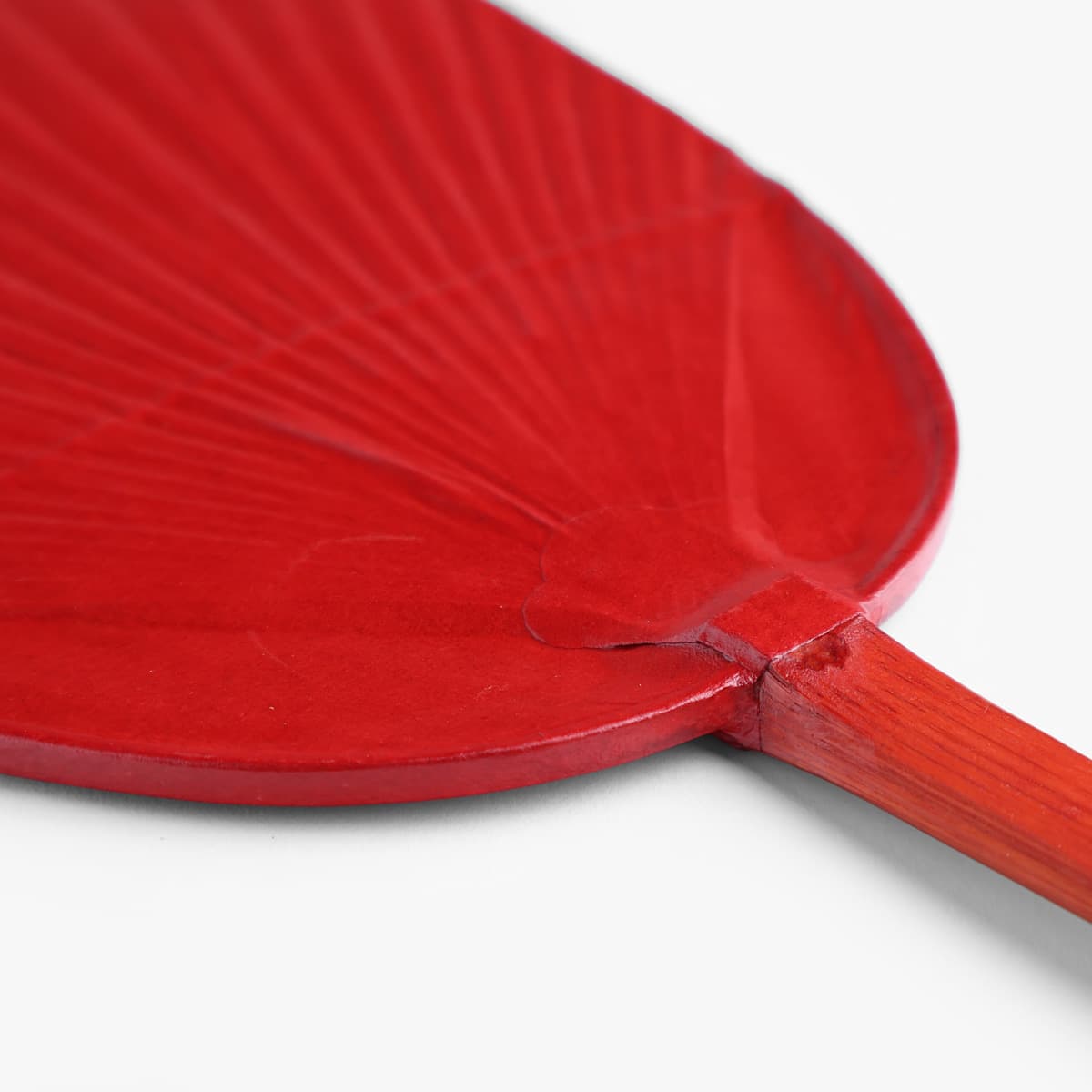 Uchiwa, vifte til konro, rød, 39 x 17 cm bilde 2