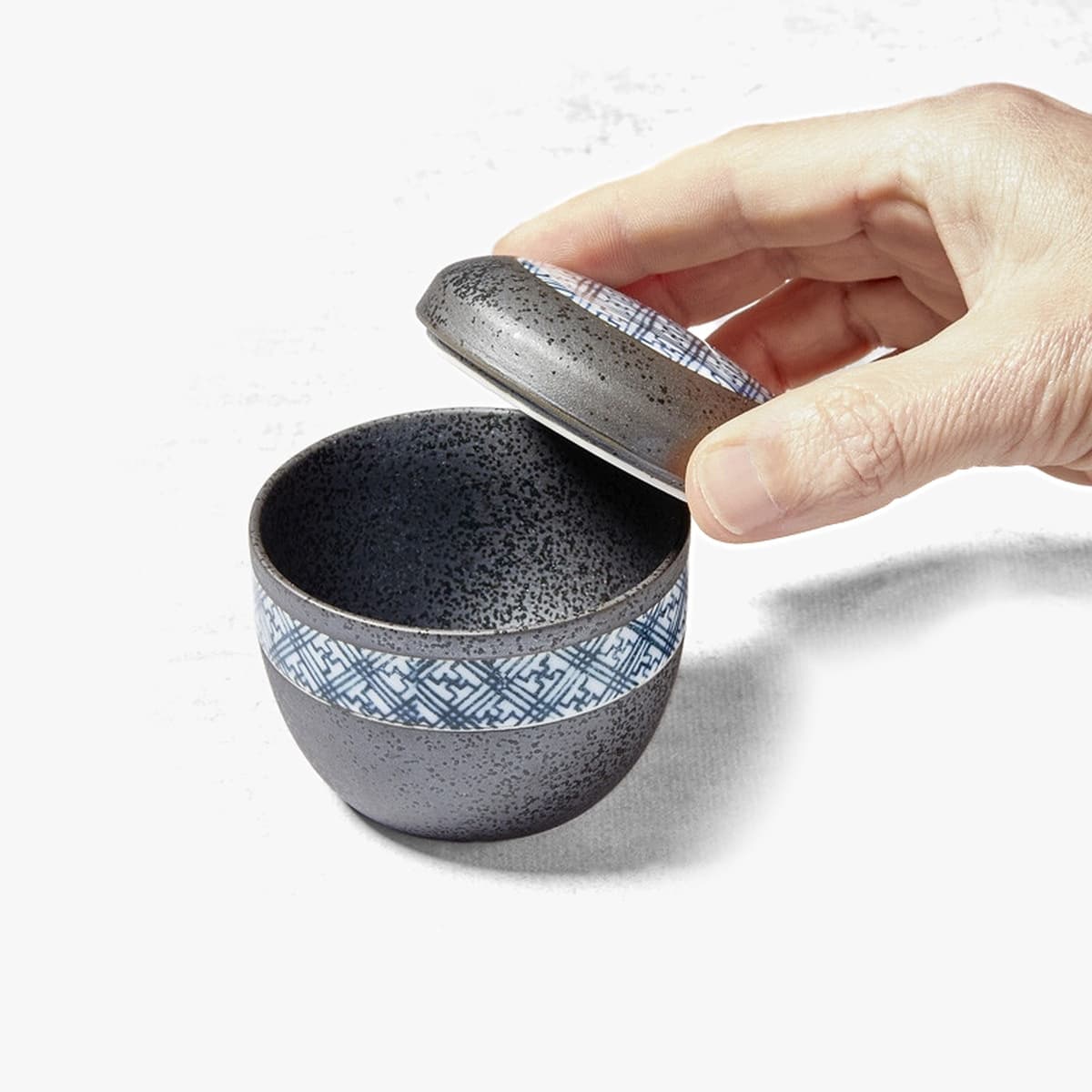 Skål "Chawan Mushi", svart- Nishikidori bilde 3