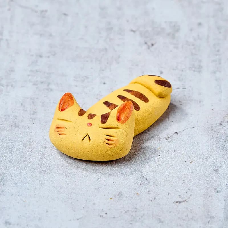 Spisepinneholder, Sleeping Cat, Beige