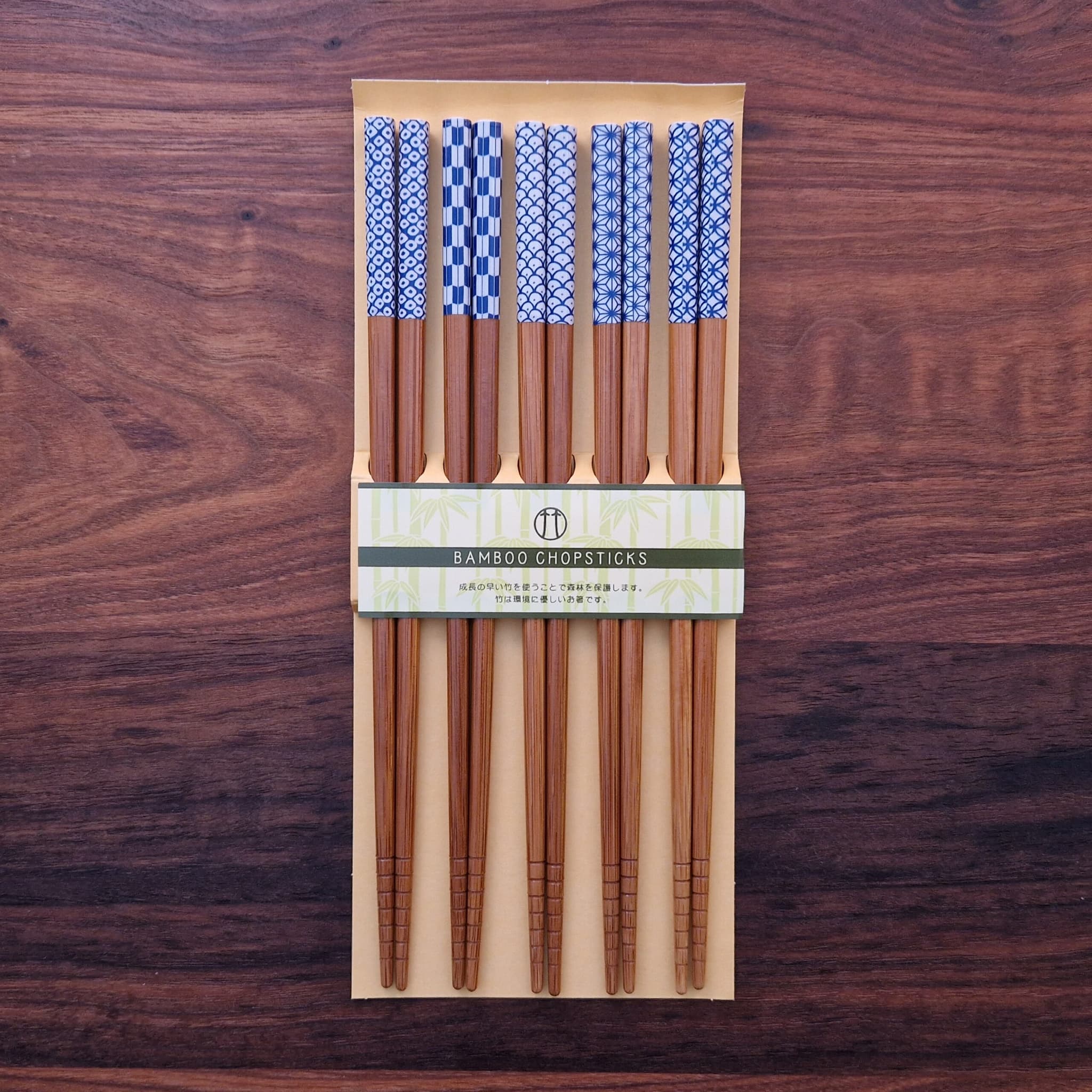 Spisepinner, japanske, Komon, 5 par - IRODORI