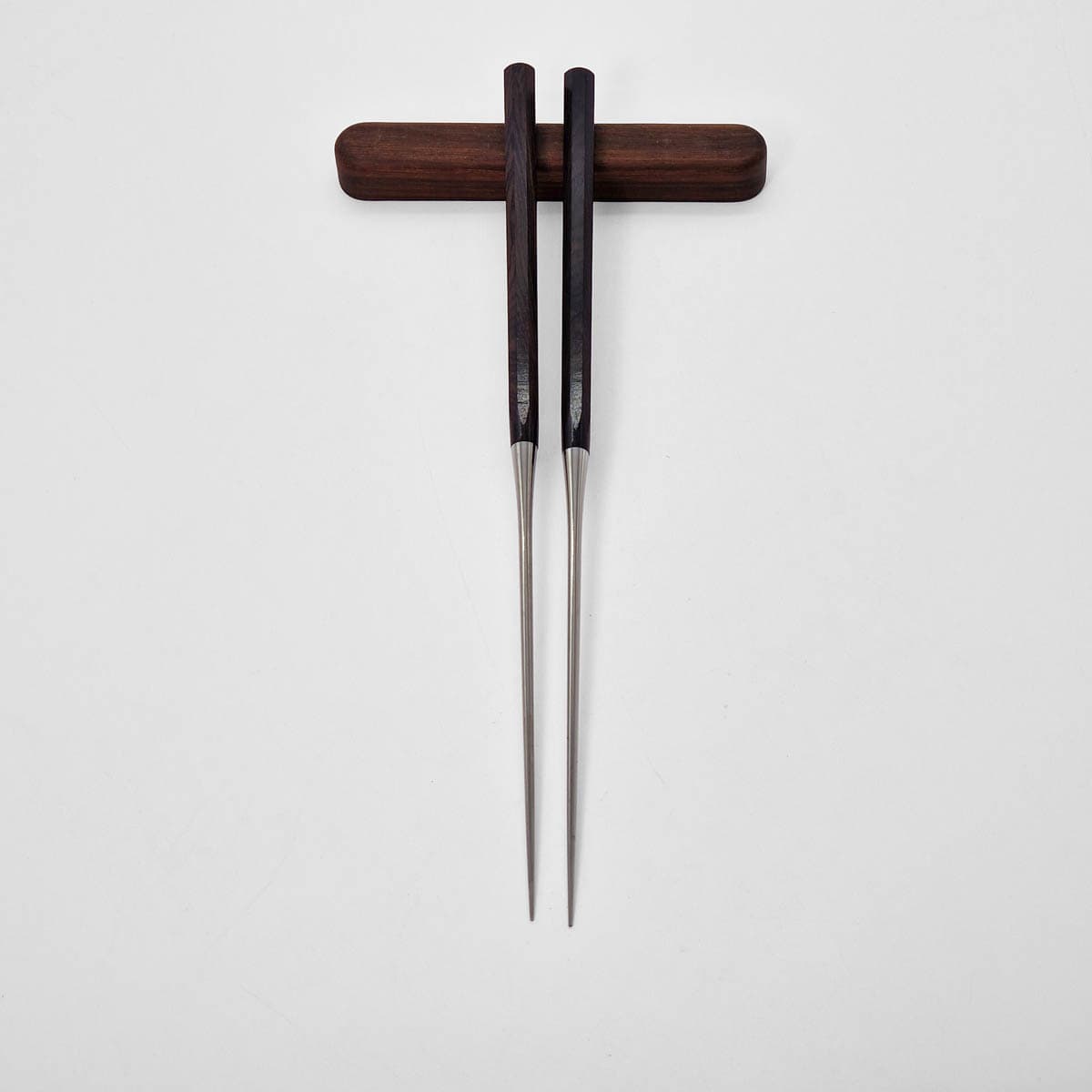 Moribashi, 15cm, pinner til plating med saya, ibenholt